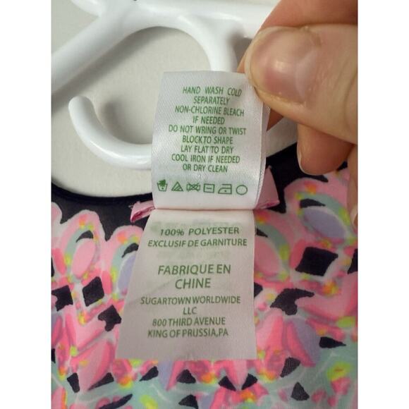 Sold Lilly Pulitzer Gauze Beach Coverup Tunic Top Open Front Boho Floral​ - Picture 5 of 8